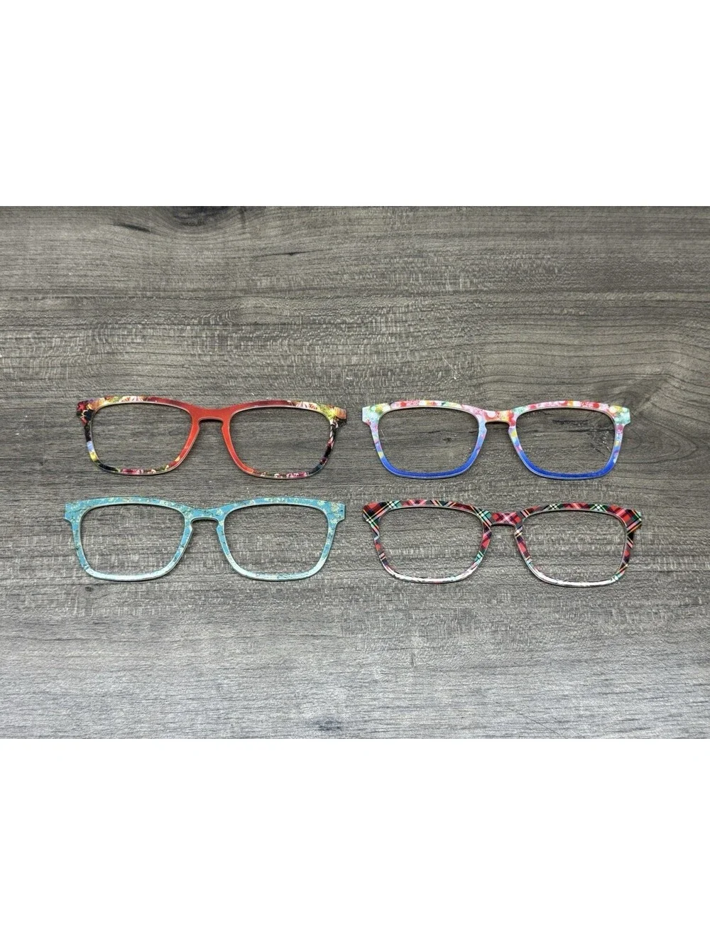 Pair Eyewear The Casper Glasses 4 Top Frames Lot Magnetic Toppers Van Gogh Plaid
